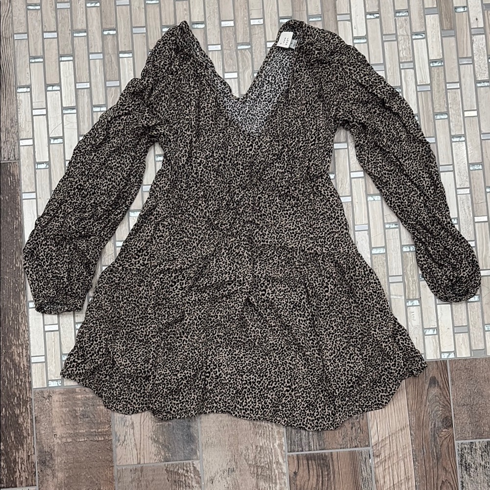 a new day Black and White Patterned Dress